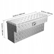 VEVOR 75L LOCKABLE ALUMINUM TRUCK TOOL BOX, HEAVY DUTY