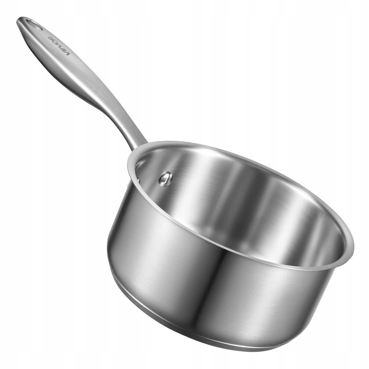 VEVOR 1.42L STAINLESS STEEL POT WITH GLASS LID AND STEAMER BASKET