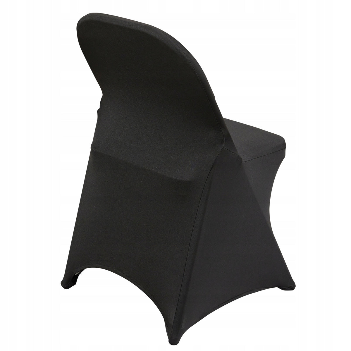 VEVOR 50 PCS FOLDING CHAIR COVERS ELASTIC SPANDEX BLACK