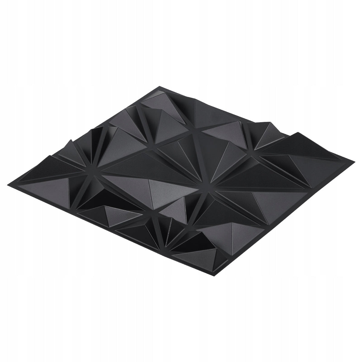 VEVOR 3D WALL PANELS 33 PCS 30X30 CM PVC DIAMOND MATTE BLACK PREMIUM