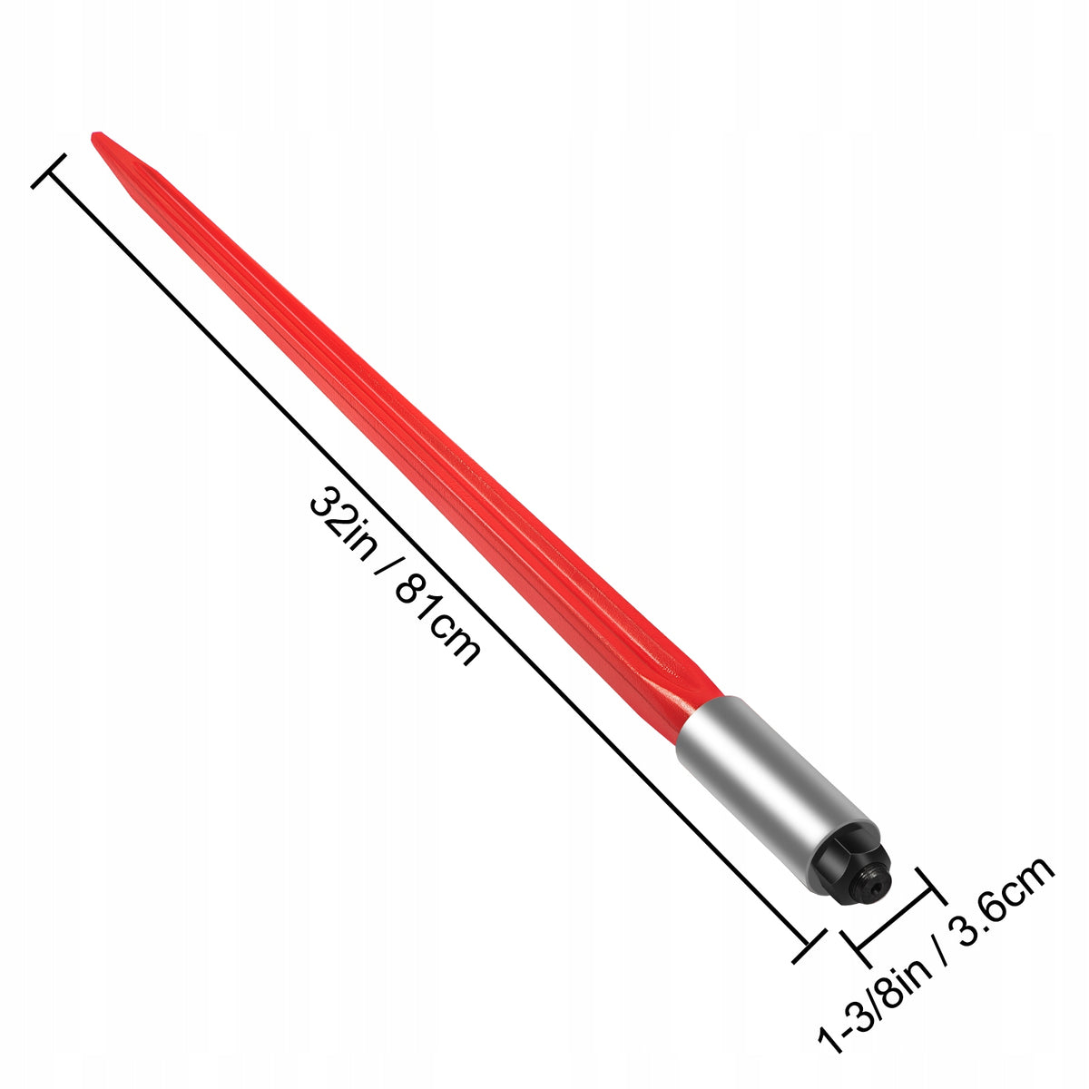 HAY SPEAR VEVOR 81.3 CM HEAVY DUTY BALE SPIKE 600 KG CAPACITY RED