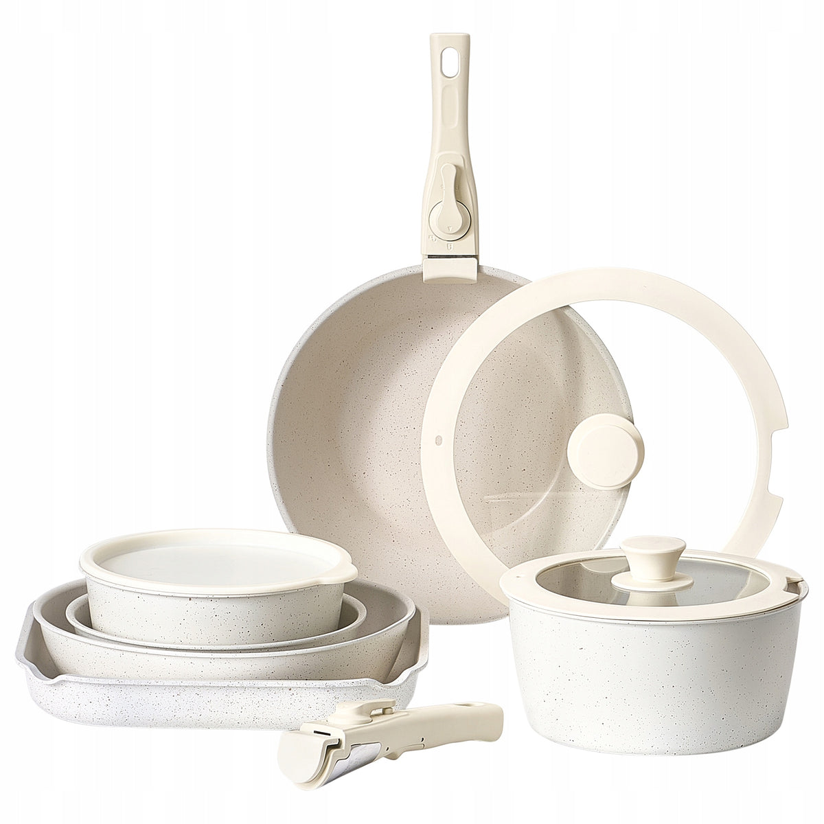 VEVOR 17-Piece Non-Stick Induction Pot and Pan Set