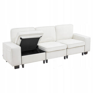 VEVOR 3-SEATER MODULAR LOUNGE SOFA WITH STORAGE