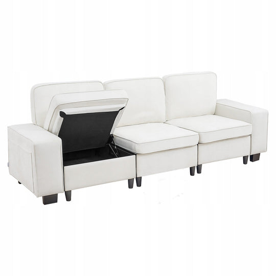VEVOR 3-SEATER MODULAR LOUNGE SOFA WITH STORAGE