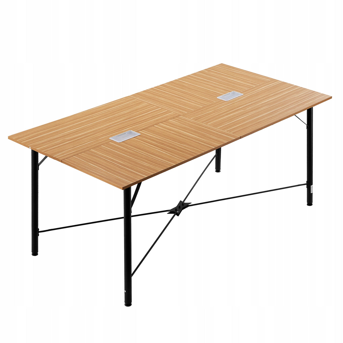 VEVOR CONFERENCE TABLE 180X90 CM FOR 6-8 PEOPLE STURDY STRONG BROWN