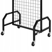 VEVOR LATTICE WALL PANEL 60X164 CM BLACK DISPLAY STAND WITH 10