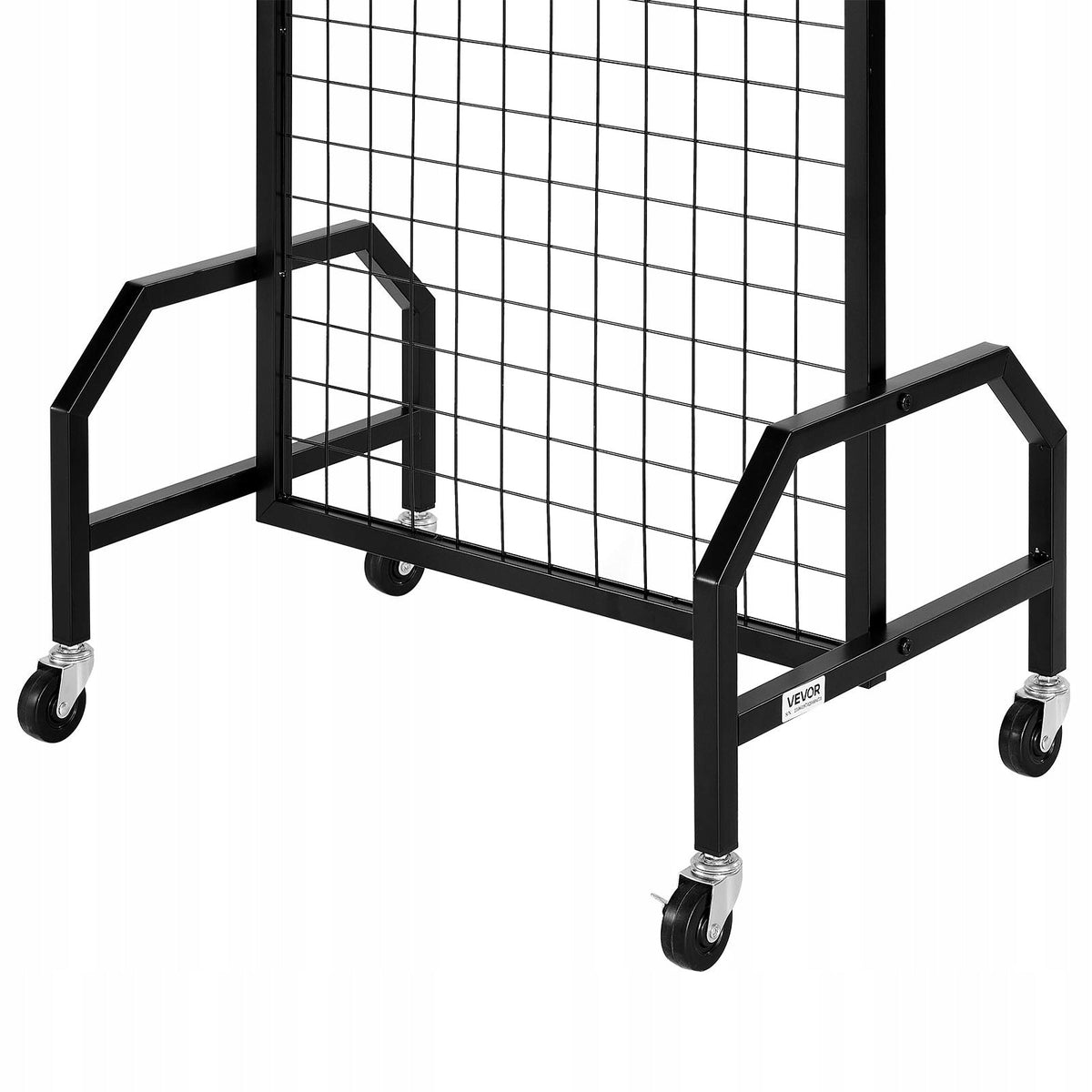 VEVOR LATTICE WALL PANEL 60X164 CM BLACK DISPLAY STAND WITH 10