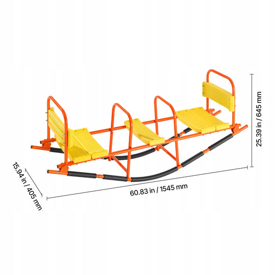 VEVOR 3-SEATER CHILDREN'S SWING, STURDY METAL, 90 KG CAPACITY