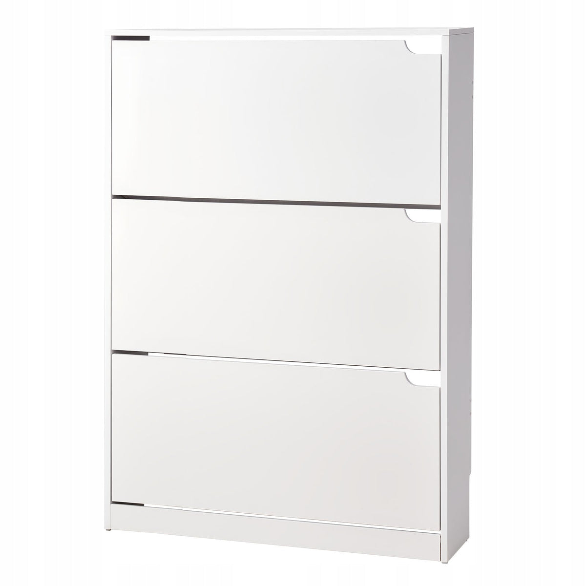 VEVOR SHOE CABINET WITH 3 DROP-DOWN DOORS WHITE SPACE-SAVING