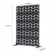 VEVOR FOLDING PRIVACY SCREEN 120X50.8X183 CM METAL HEAVY DUTY