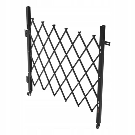 VEVOR PROFESSIONAL FOLDING SECURITY GATE WITH LOCK AND WHEELS