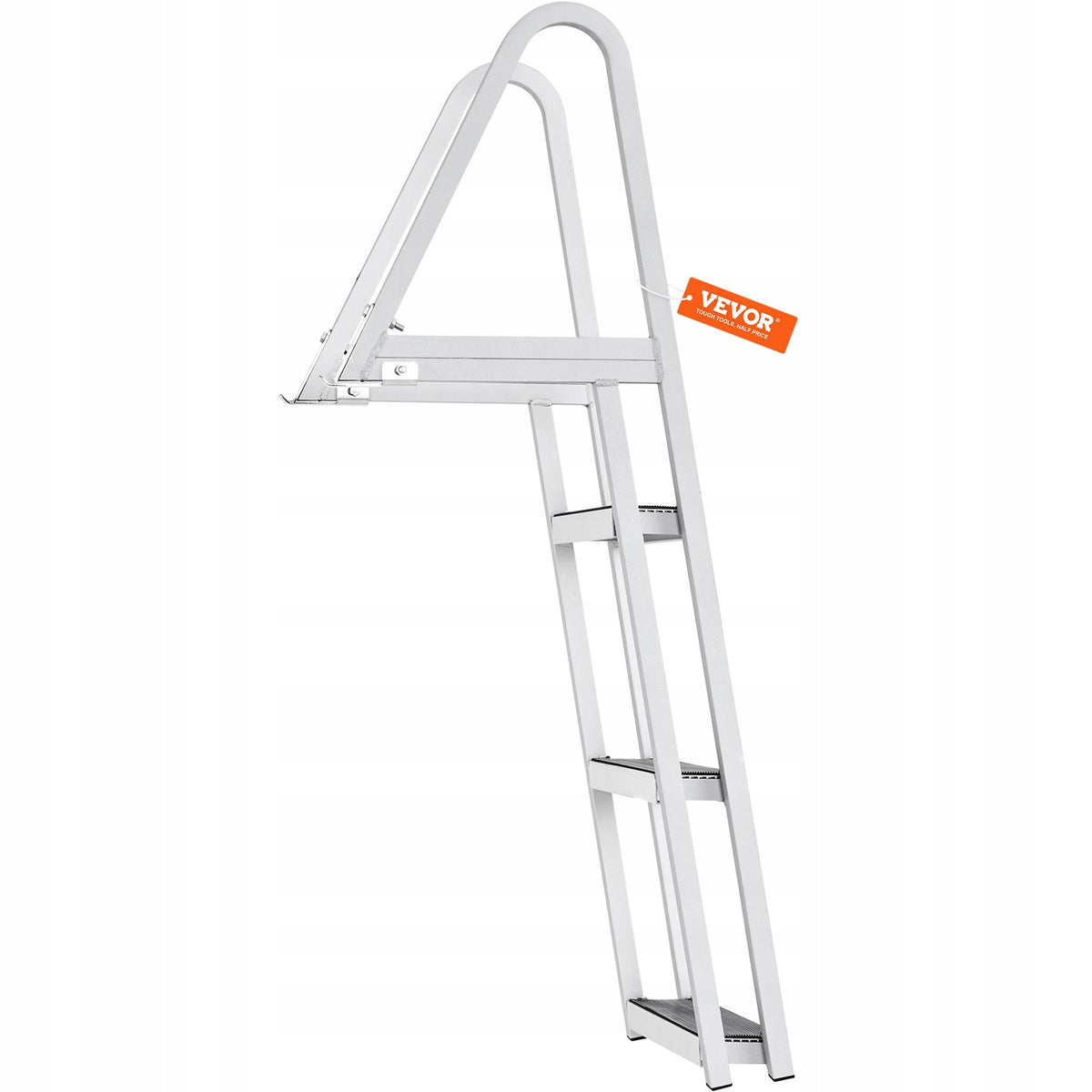 VEVOR 3-STEP ALUMINUM LADDER 159 KG ANTI-SLIP FOR