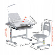 VEVOR CHILDREN'S DESK SET ADJUSTABLE DESK AND ERGONOMIC CHAIR