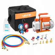 VEVOR VACUUM PUMP WITH GAUGE 3.5 CFM 99 L/MIN 180W SINGLE STAGE