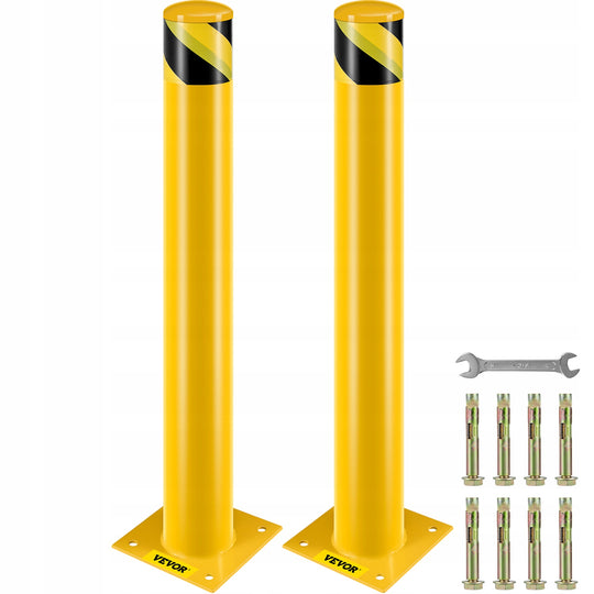 VEVOR 2 PCS 36 INCH PARKING BARRIER SECURITY POST STRONG