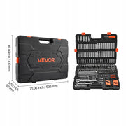 VEVOR PREMIUM SOCKET SET 225 PCS 9 53 6 35 12 7 MM