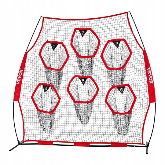VEVOR SOCCER COACHING THROWING NET 274X106X243 CM PREMIUM