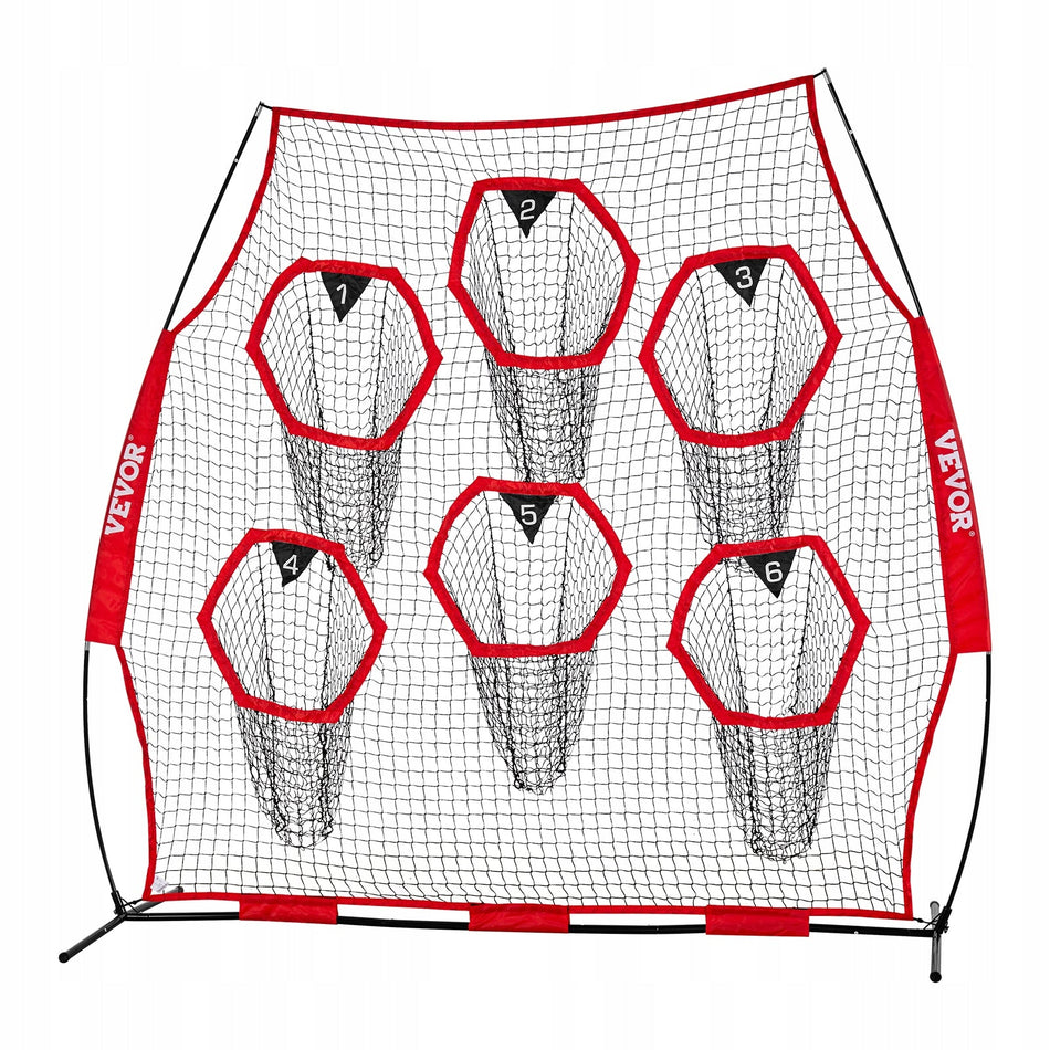 VEVOR SOCCER COACHING THROWING NET 274X106X243 CM PREMIUM