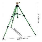 VEVOR TELESCOPIC SPRINKLER TRIPOD 2 PCS BRASS HEAD 360 ADJUSTMENT