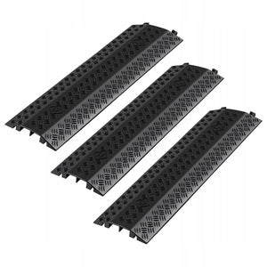 VEVOR CABLE COVER 975 MM 3 PCS STRONG AXLE LOAD CAPACITY 7938 KG BLACK