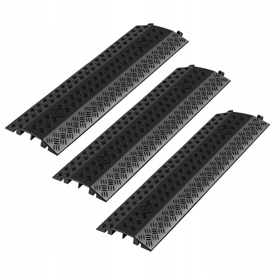VEVOR CABLE COVER 975 MM 3 PCS STRONG AXLE LOAD CAPACITY 7938 KG BLACK