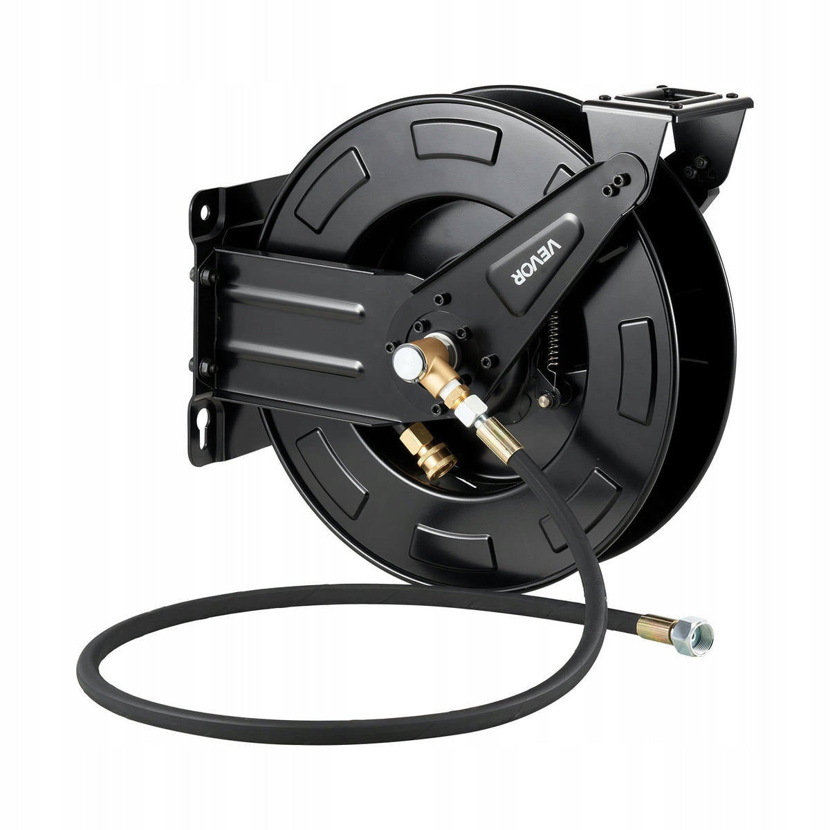VEVOR PRESSURE WASHER HOSE REEL 15.2M X 9.5MM STEEL HEAVY DUTY