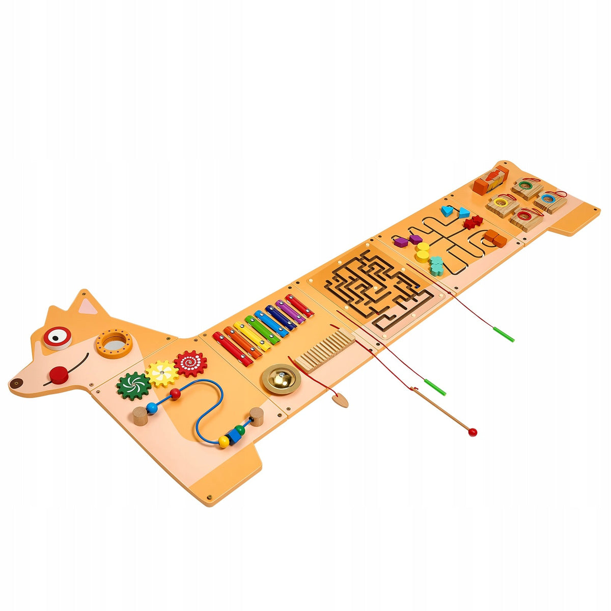 VEVOR KIDS' ACTIVITY WALL FOR AGES 3-12, 12 PREMIUM MONTESSORI GAMES