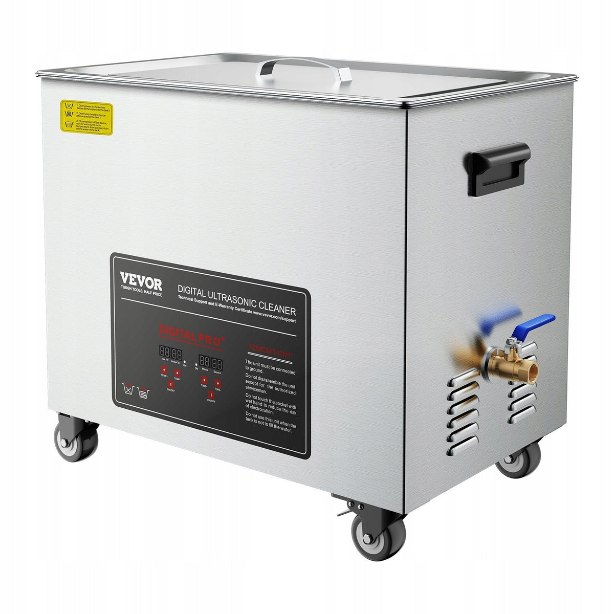 VEVOR 50L PROFESSIONAL ULTRASONIC CLEANER 840W WITH BASKET AND WHEELS