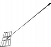 VEVOR LAWN RAKE WITH TELESCOPIC HANDLE 355X762MM STRONG SOLID