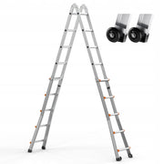 VEVOR TELESCOPIC LADDER A-FRAME 5.1M ALUMINUM COMPACT STRONG 150KG