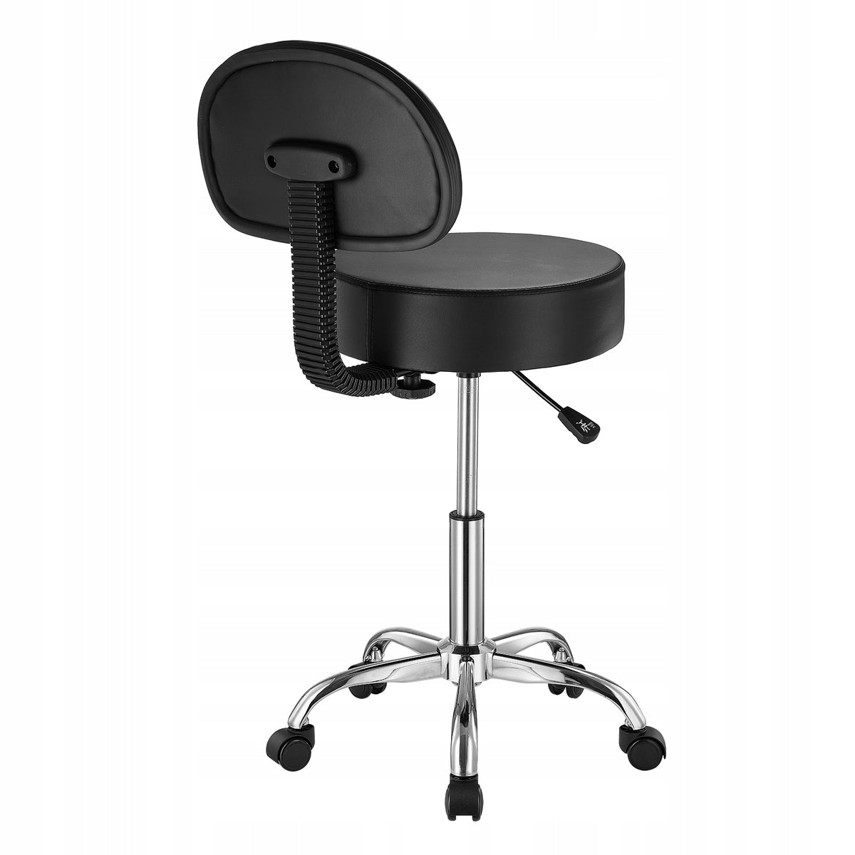 VEVOR SADDLE STOOL SWIVEL ADJUSTABLE 204 KG STRONG BLACK