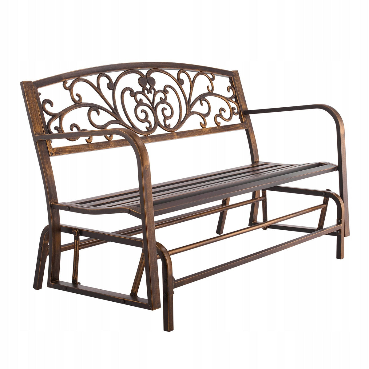 VEVOR GARDEN BENCH 127 CM STRONG LOAD CAPACITY 250 KG SOLID METAL BENCH