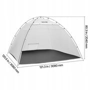 VEVOR PORTABLE PAINT SPRAY BOOTH 295X292X202CM STURDY AND LIGHTWEIGHT