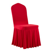VEVOR CHAIR COVERS 30 PCS RED STRETCH WASHABLE FLAT