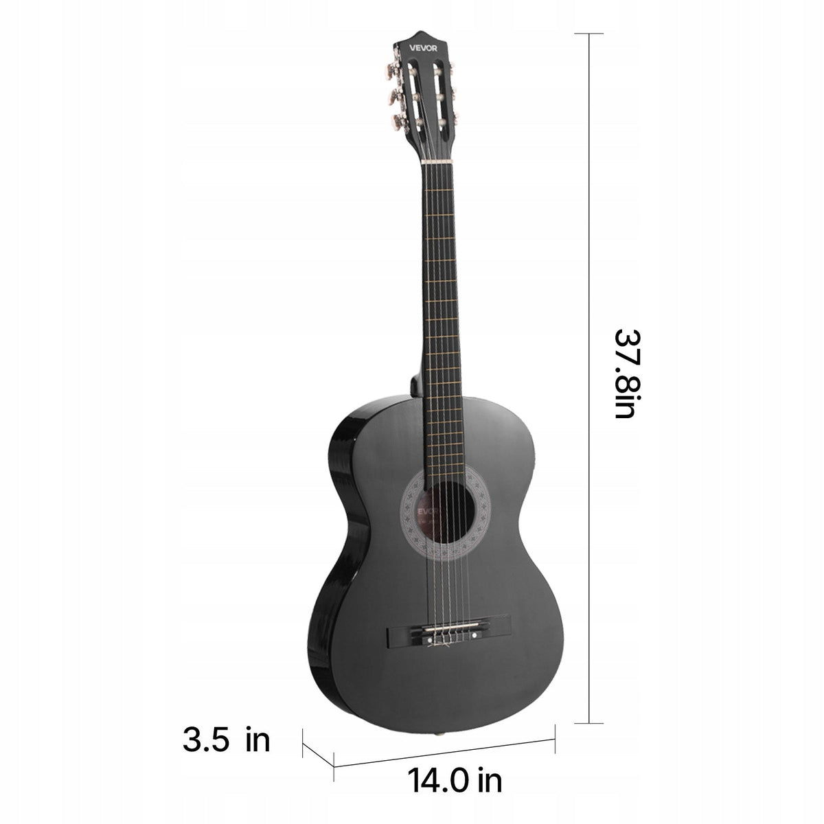 VEVOR 38 INCH 960 MM CONCERT GUITAR WOODEN STARTER KIT BEST