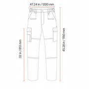 VEVOR FLAME-RETARDANT MEN'S PANTS XXL COTTON KHAKI 9 POCKETS