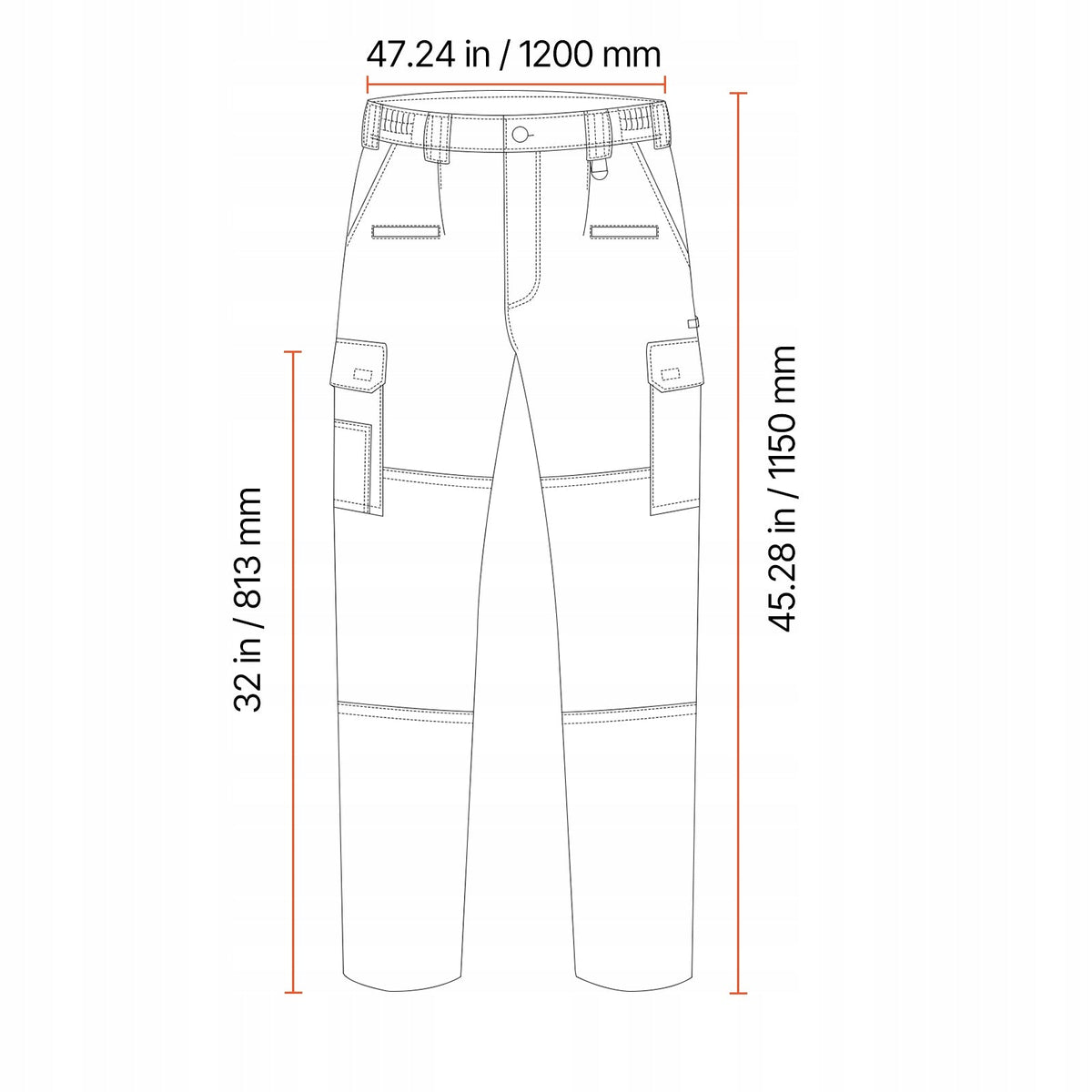 VEVOR FLAME-RETARDANT MEN'S PANTS XXL COTTON KHAKI 9 POCKETS