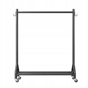 VEVOR PROFESSIONAL ROLLING CLOTHES RACK WITH ROD AND HOOKS 90KG