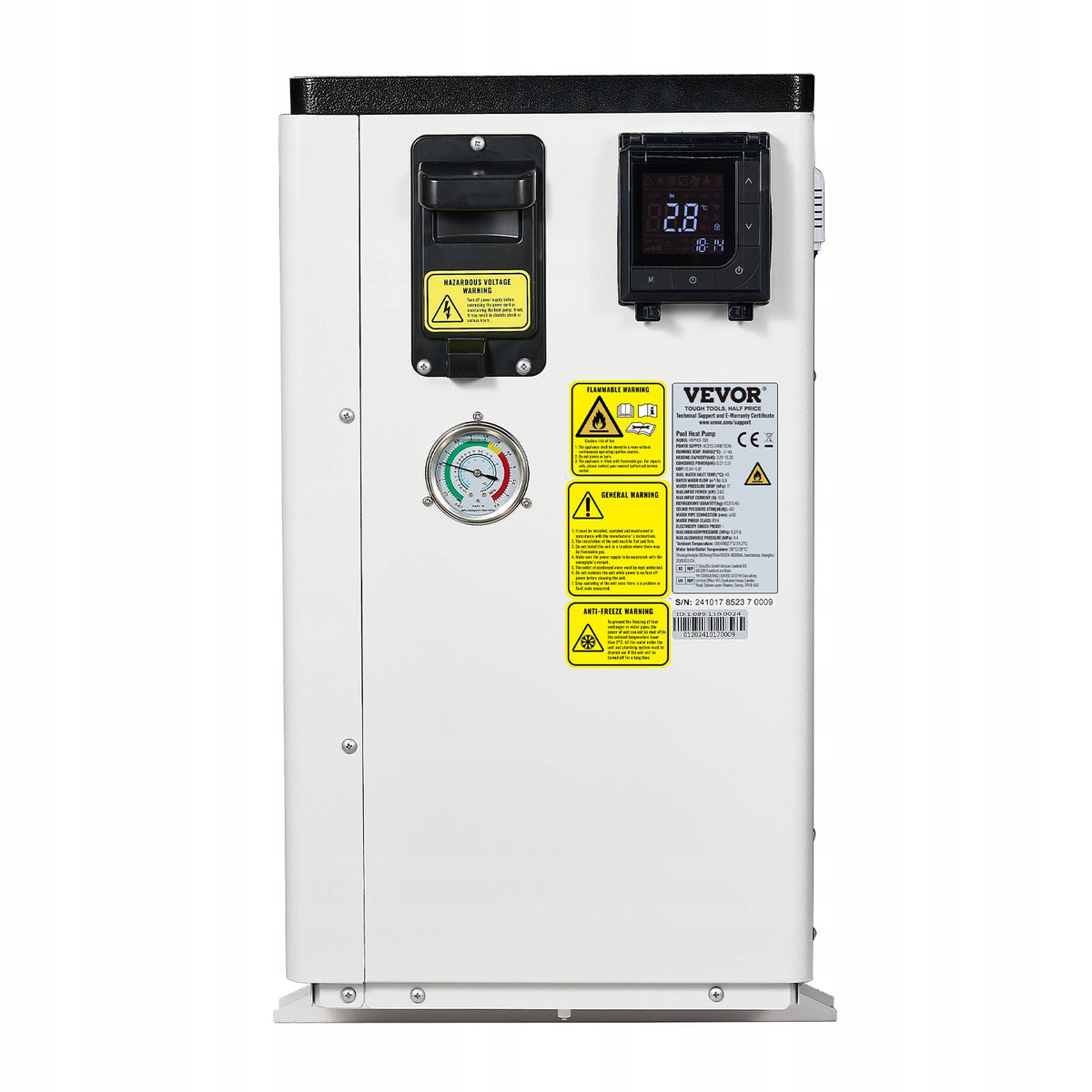 VEVOR ELECTRIC SWIMMING POOL HEAT PUMP 3.22-15.25KW POWERFUL