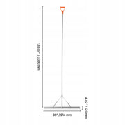 VEVOR ALUMINUM RAKE 914 MM HEAD 2590 MM HANDLE LARGE HEAVY-DUTY RAKE