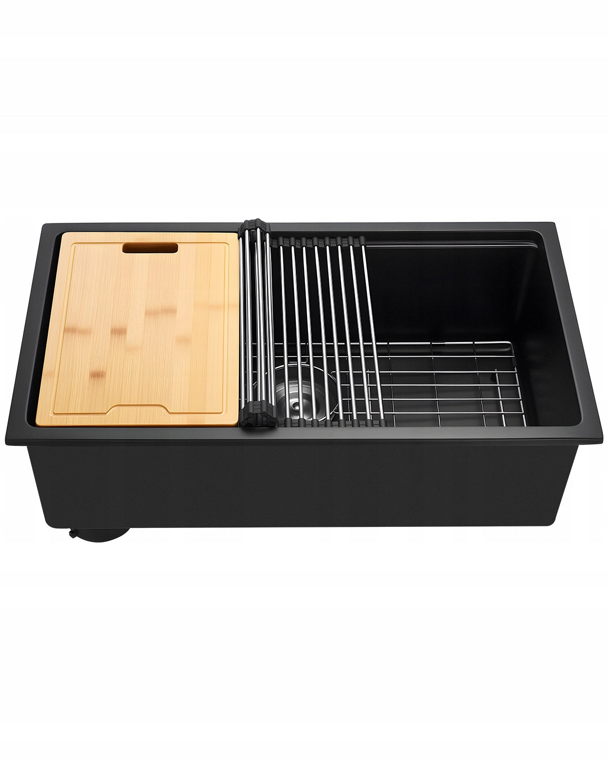 GRANITE KITCHEN SINK VEVOR 762X457X230 MM UNDERMOUNT BLACK PREMIUM