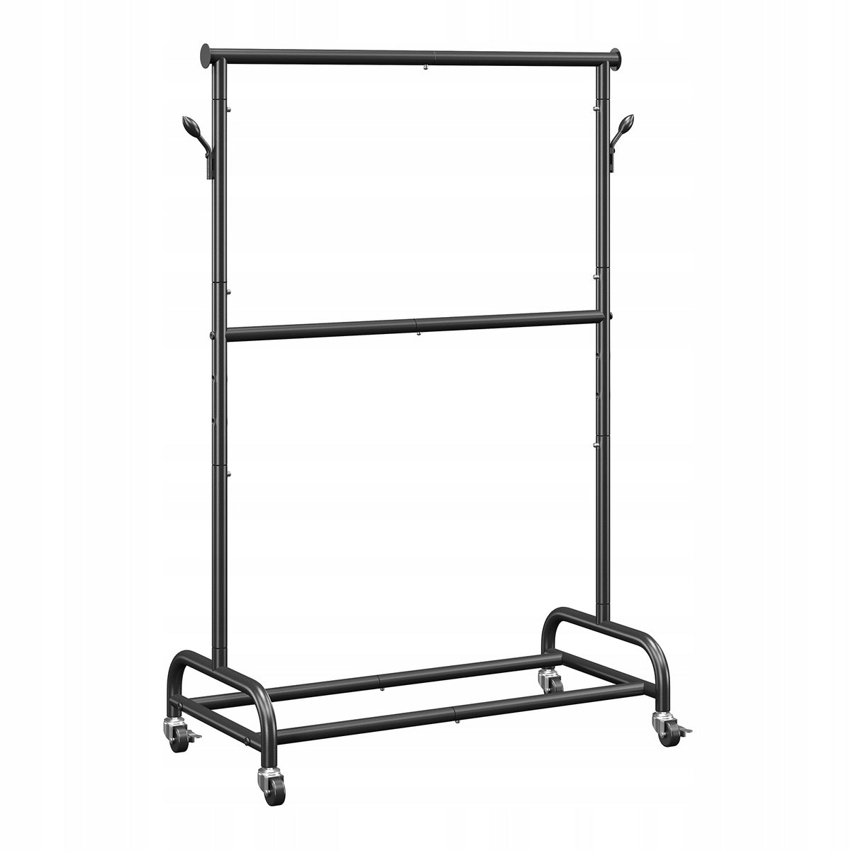 VEVOR Professional Clothes Rack with Wheels and Adjustable Crossbar