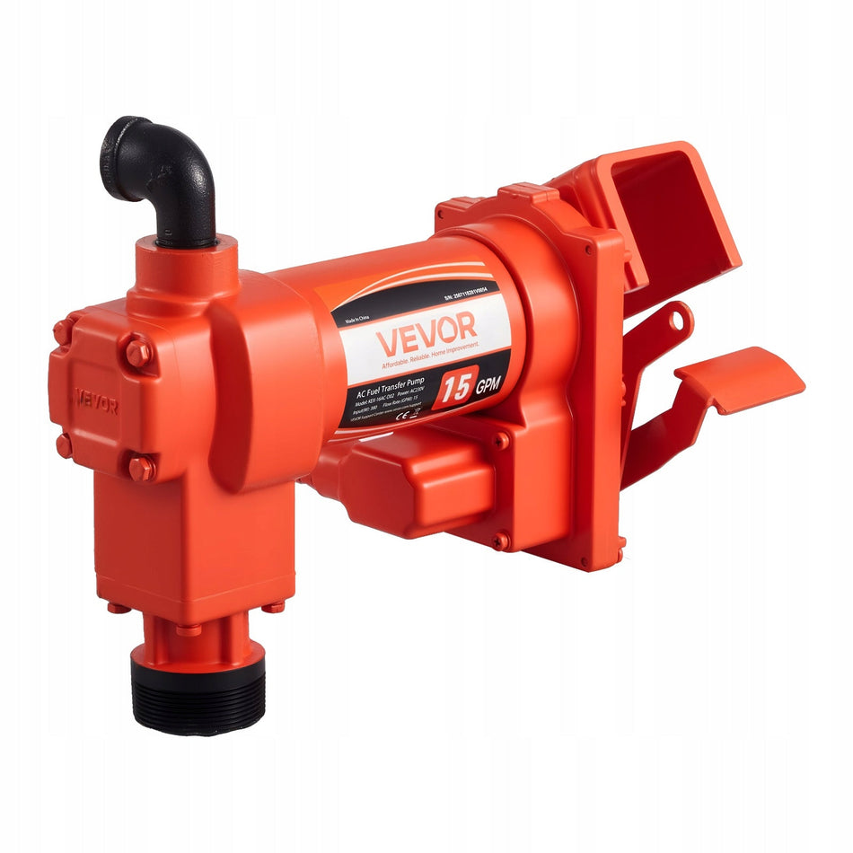 VEVOR FUEL TRANSFER PUMP 230V 15 GPM 57 L MIN ELECTRIC ROBUST