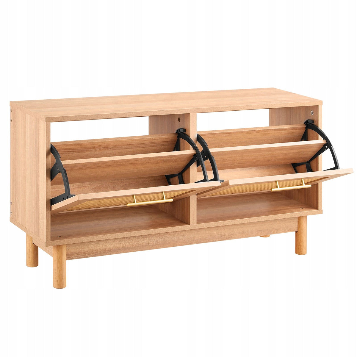 VEVOR SHOE BENCH WITH SHELF 100X30X53 CM STRONG FOR HALLWAY NATURAL