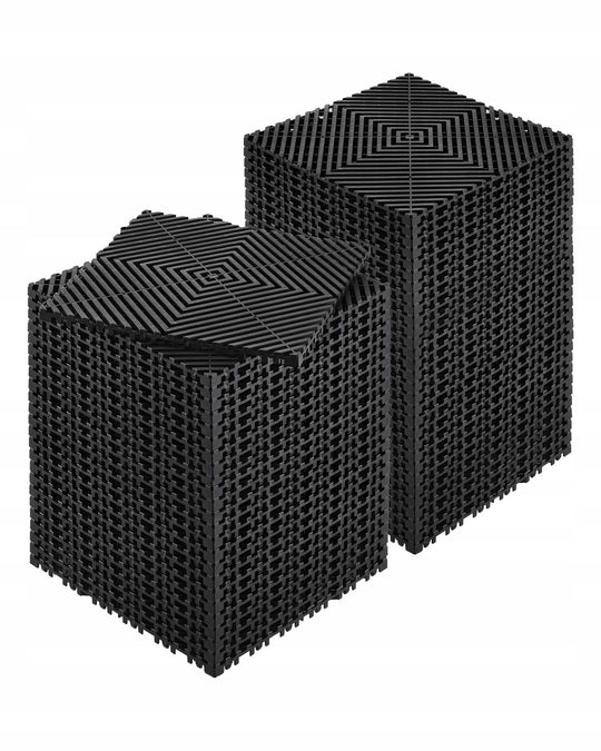 VEVOR DRAINAGE MAT 31X31 CM 55 PCS PP STRONG NON-SLIP FOR GARAGE