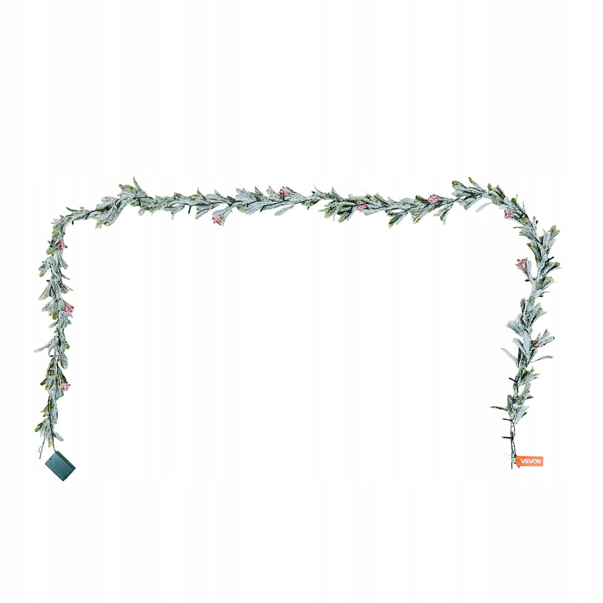 VEVOR CHRISTMAS GARLAND 2.7M GREEN PINE LED WATERPROOF REALISTIC