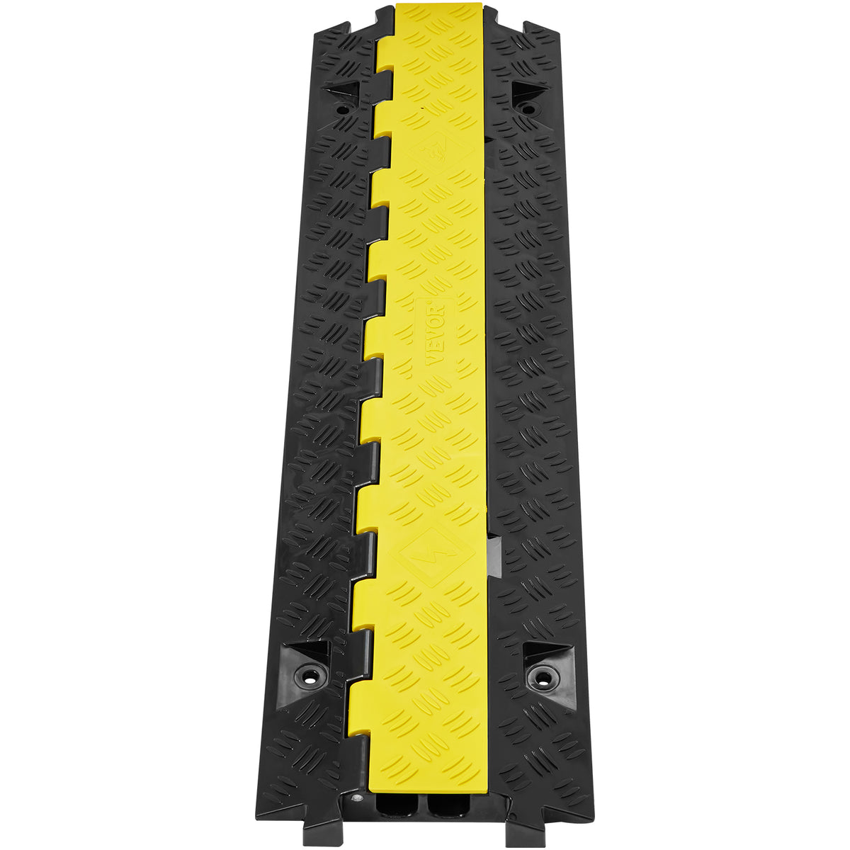 VEVOR SET OF 5 2-CHANNEL CABLE PROTECTOR RAMP STRONG TPU TPR