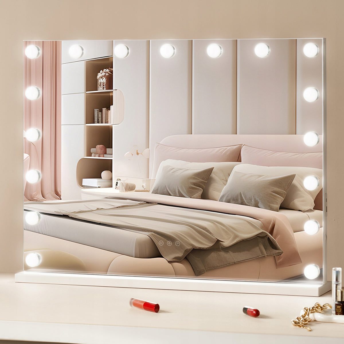 VEVOR HOLLYWOOD MAKEUP MIRROR WITH LIGHTS 5X MAGNIFICATION