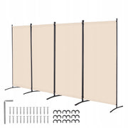 VEVOR 4-PANEL FOLDING ROOM DIVIDER PREMIUM BEIGE