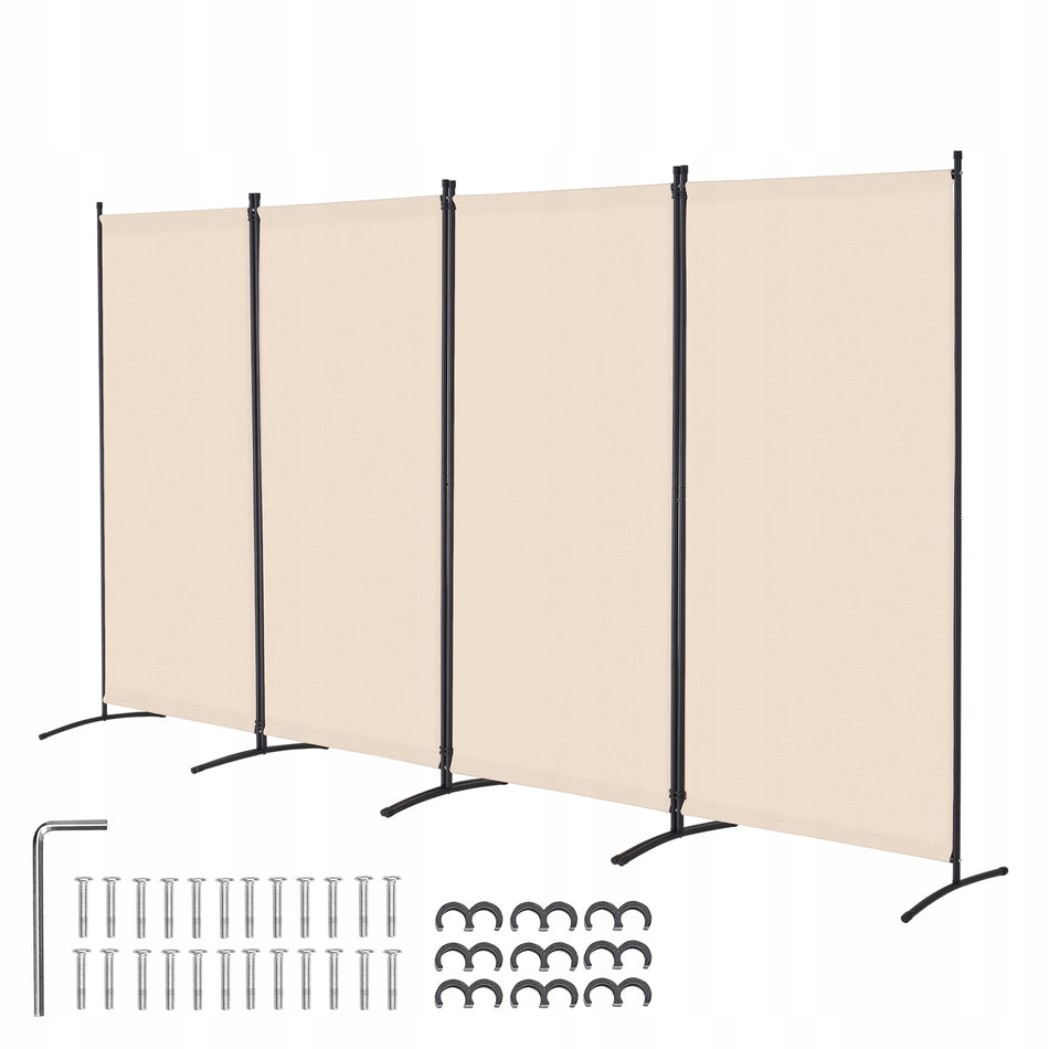 VEVOR 4-PANEL FOLDING ROOM DIVIDER PREMIUM BEIGE